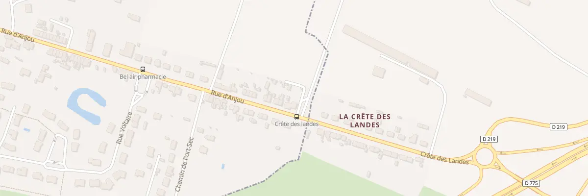 Plan du 80 Rue d’Anjou (Combree) à Ombrée d’Anjou