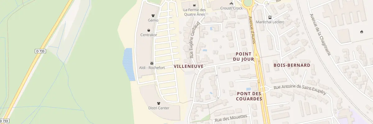 Plan du 2 Rue Eugène Gerbaud à Rochefort