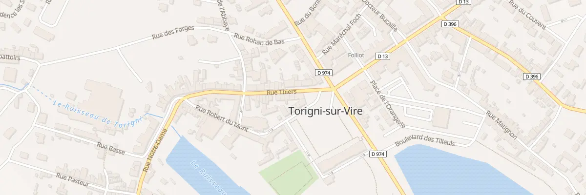 Plan du 3 Rue Thiers Torigny à Torigny-les-Villes