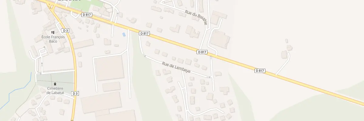 Plan du 167 Rue de Lembeye à Labatut