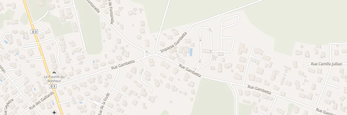 Plan du 21 Rue Gambetta à Biganos