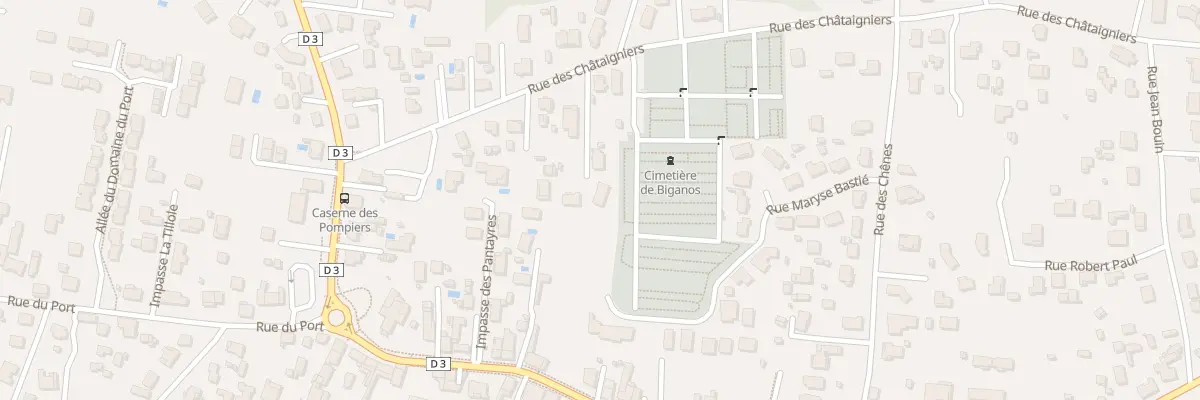 Plan du 14 Rue des Châtaigniers à Biganos