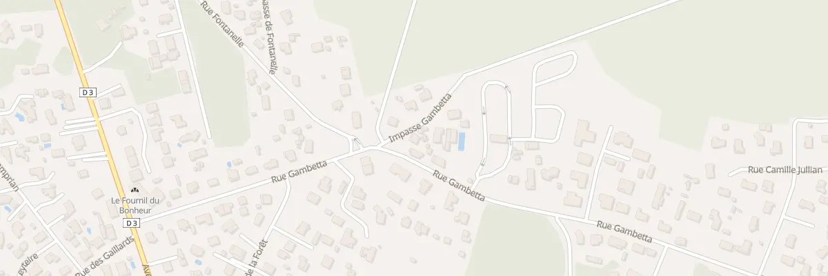 Plan du 9006 Rue Gambetta à Biganos