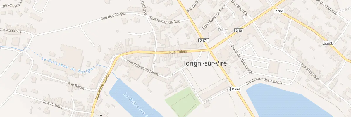 Plan du 15 Rue Thiers Torigny à Torigny-les-Villes