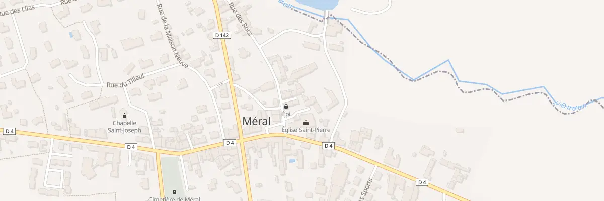Plan du 4 Pl du Buat à Méral