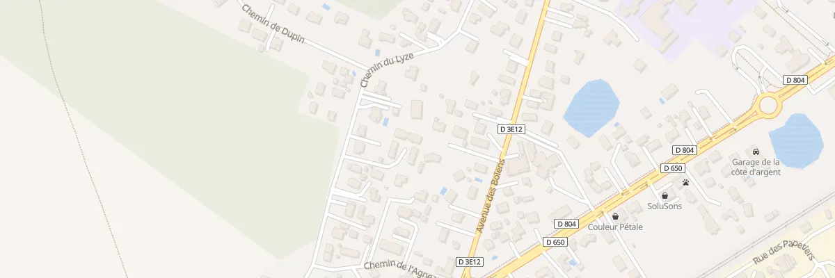 Plan du 23T Che de Lyze à Biganos
