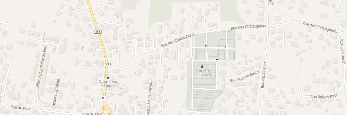 Plan du 12 Rue des Châtaigniers à Biganos