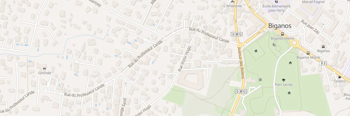 Plan du 24 Rue Victor Hugo à Biganos