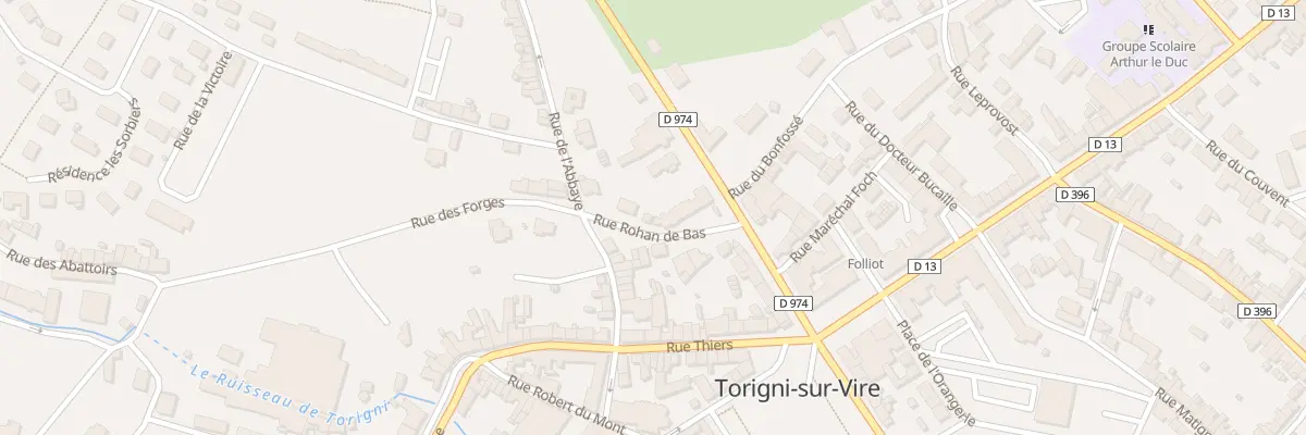 Plan du 6 Rue Rohan de Bas Torigny à Torigny-les-Villes