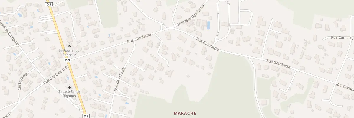 Plan du 12B Rue Gambetta à Biganos