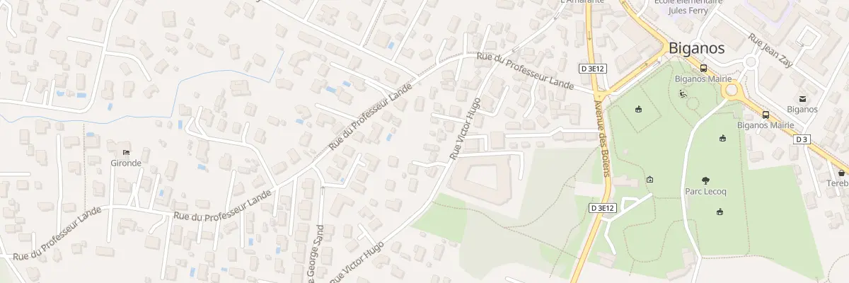 Plan du 26 Rue Victor Hugo à Biganos