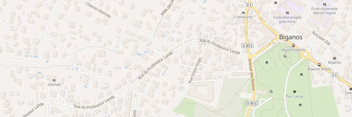 Plan du 15 Rue du Prof Lande à Biganos