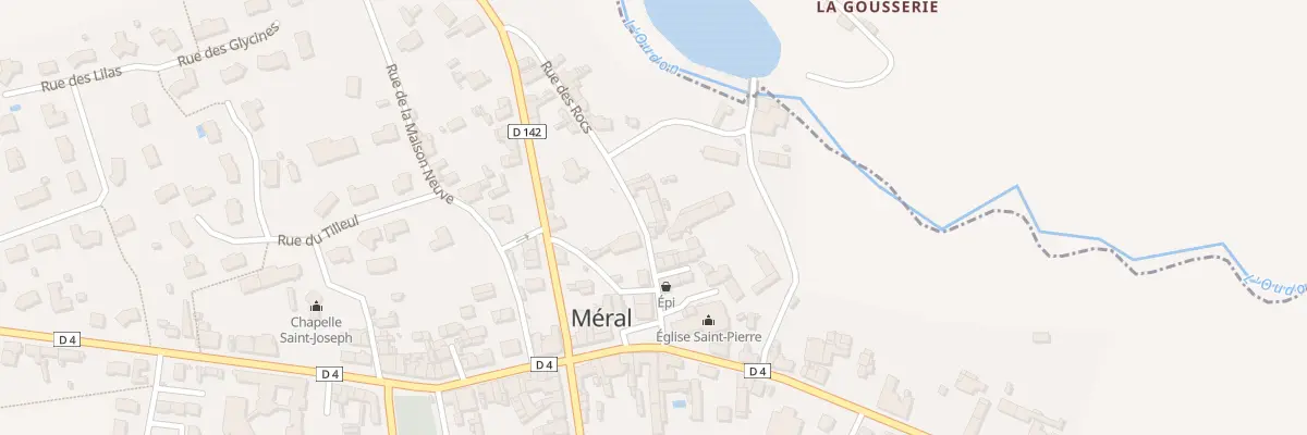 Plan du 1 Rue Mederic de Lancesseur à Méral