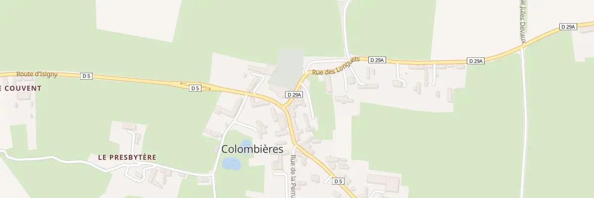 Plan du 5023 Le Bourg à Colombières