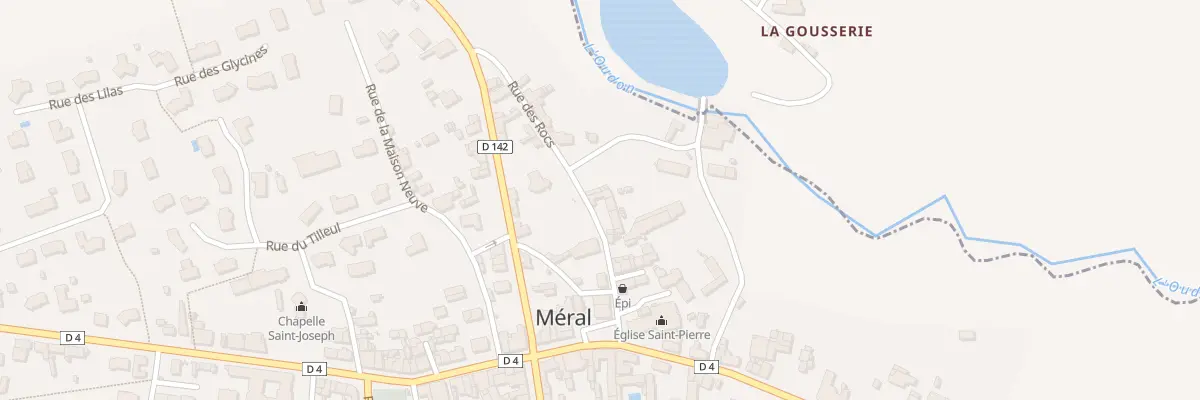 Plan du 5 Rue Mederic de Lancesseur à Méral