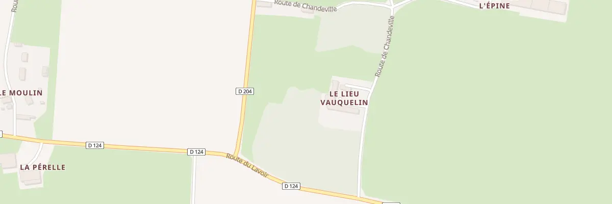 Plan du 1 Rte de Chandeville à Canchy