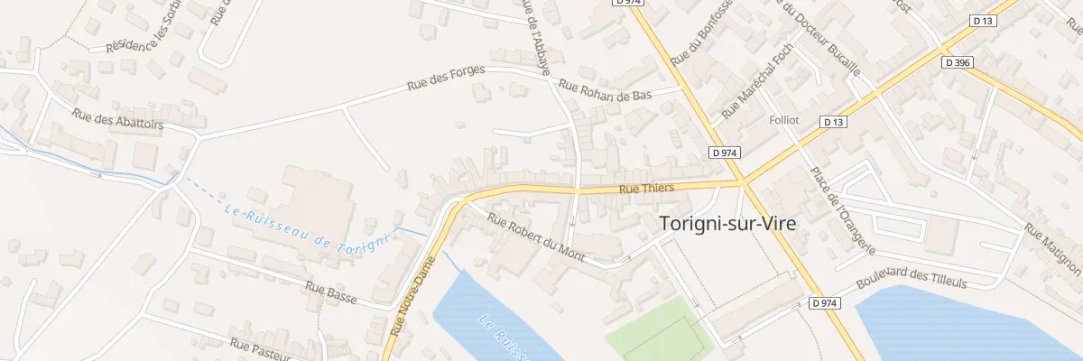 Plan du 32 Rue Thiers Torigny à Torigny-les-Villes
