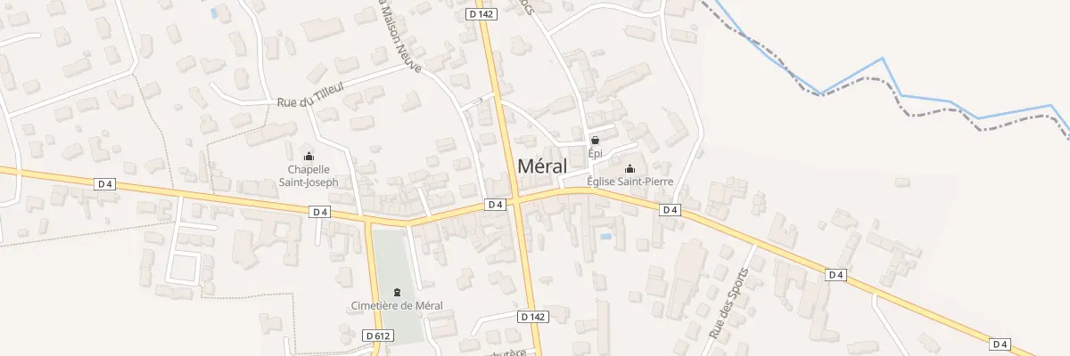 Plan du 4 Rue du Mal Leclerc à Méral