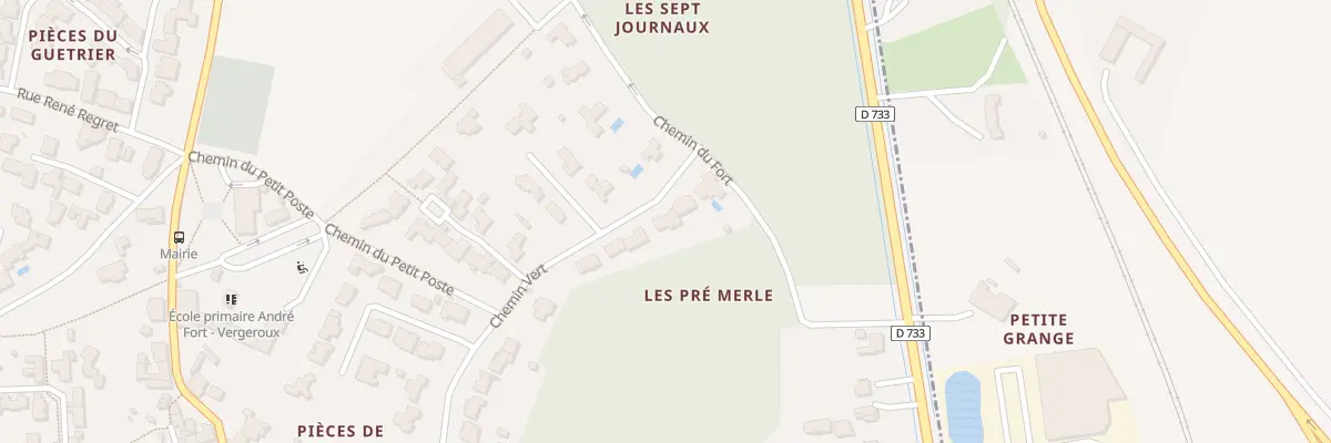 Plan du 28 Che Vert à Vergeroux