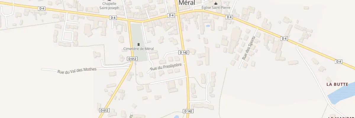 Plan du 1 Rue du Presbytere à Méral