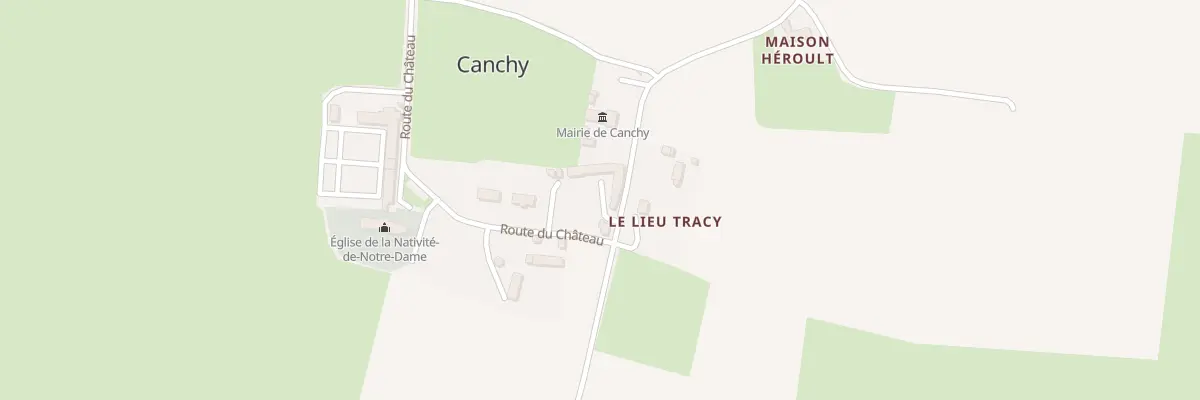 Plan du 1 Rue du lieu Traçy à Canchy