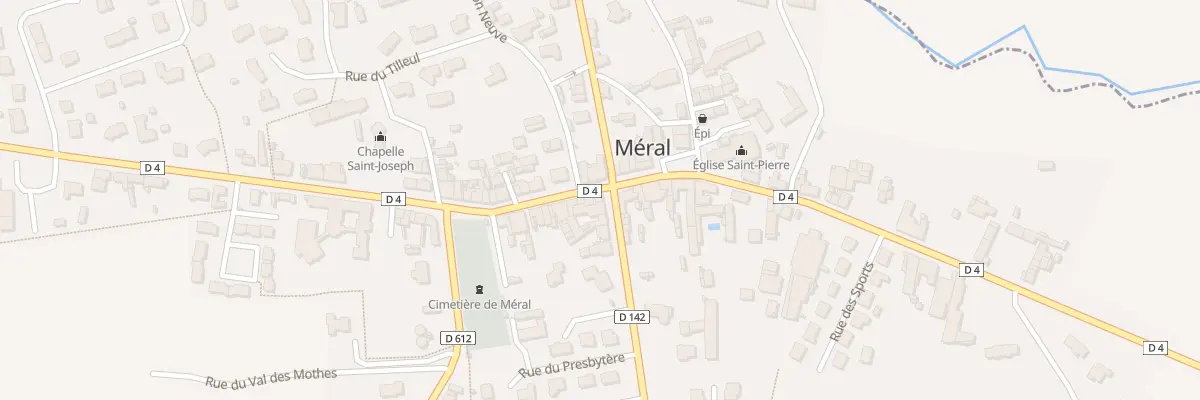 Plan du 2 Rue de Bretagne à Méral