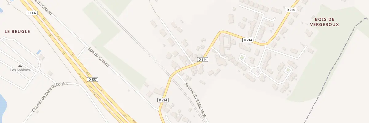 Plan du 10 Rue du Coteau à Vergeroux
