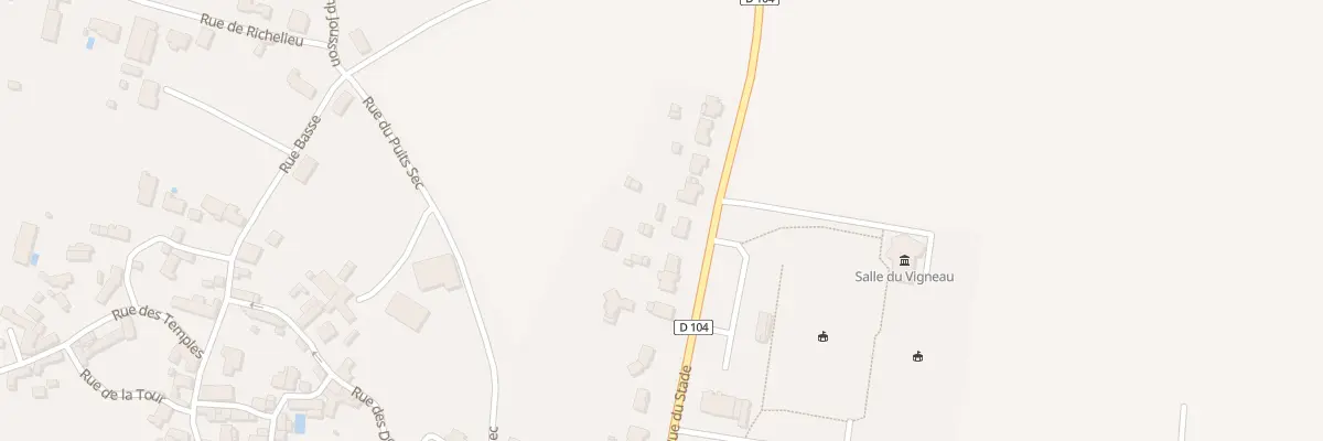 Plan du 23 Rue du stade à Mouzeuil-Saint-Martin