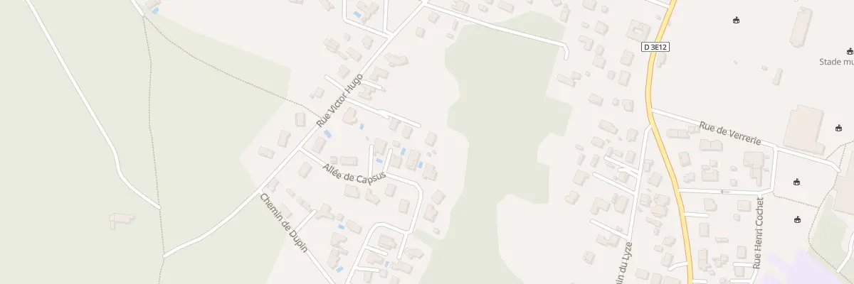 Plan du 39Q Rue Victor Hugo à Biganos