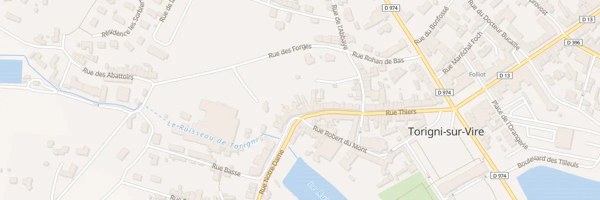 Plan du 46 Rue Thiers Torigny à Torigny-les-Villes