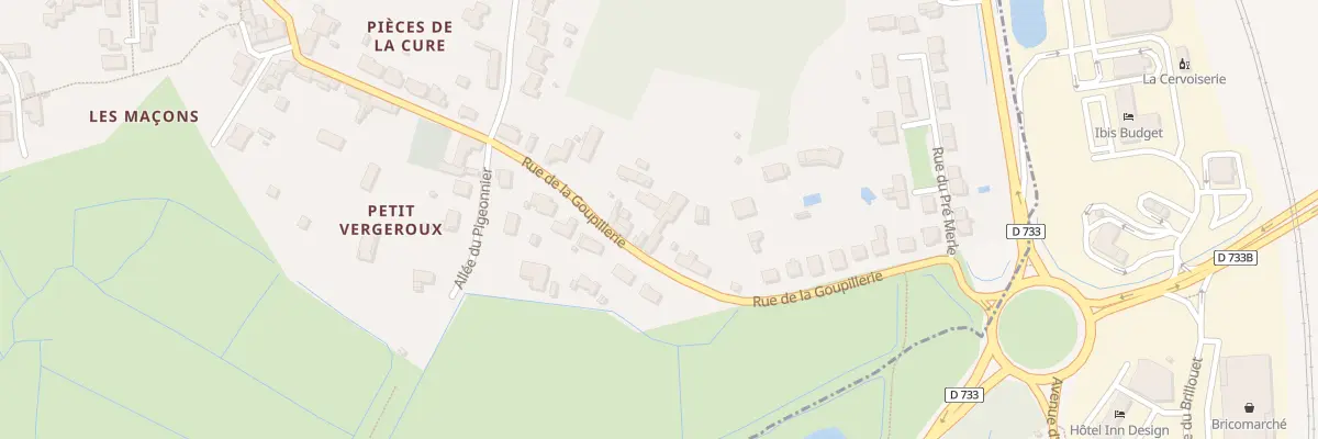 Plan du 27 Rue de la Goupillerie à Vergeroux