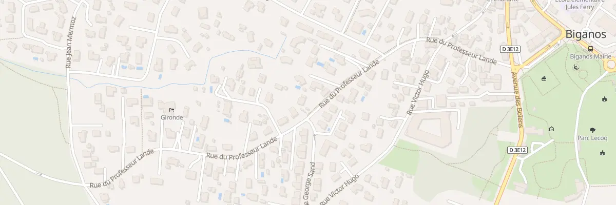 Plan du 24 Rue du Prof Lande à Biganos