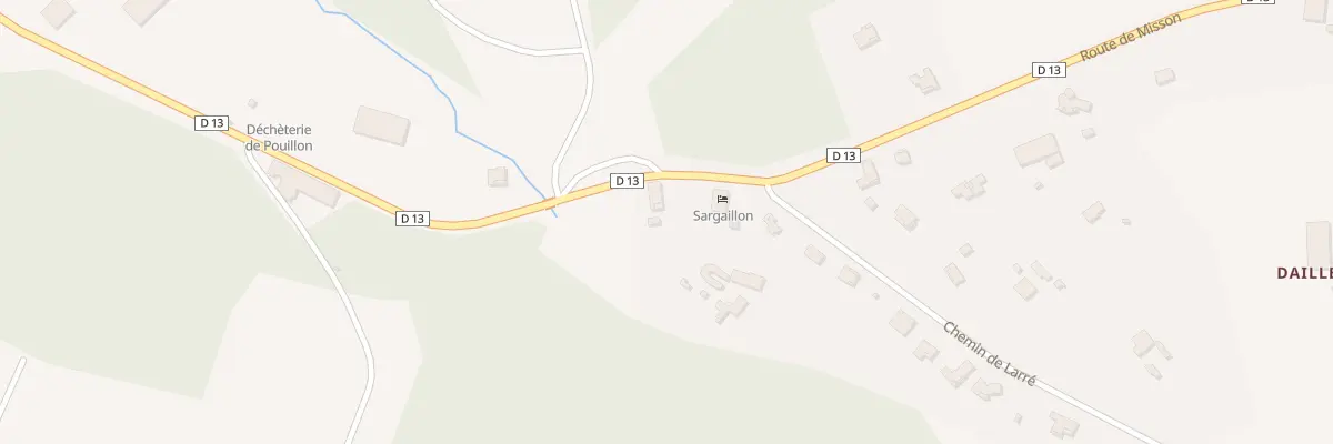 Plan du 1018 Rte de Misson à Pouillon