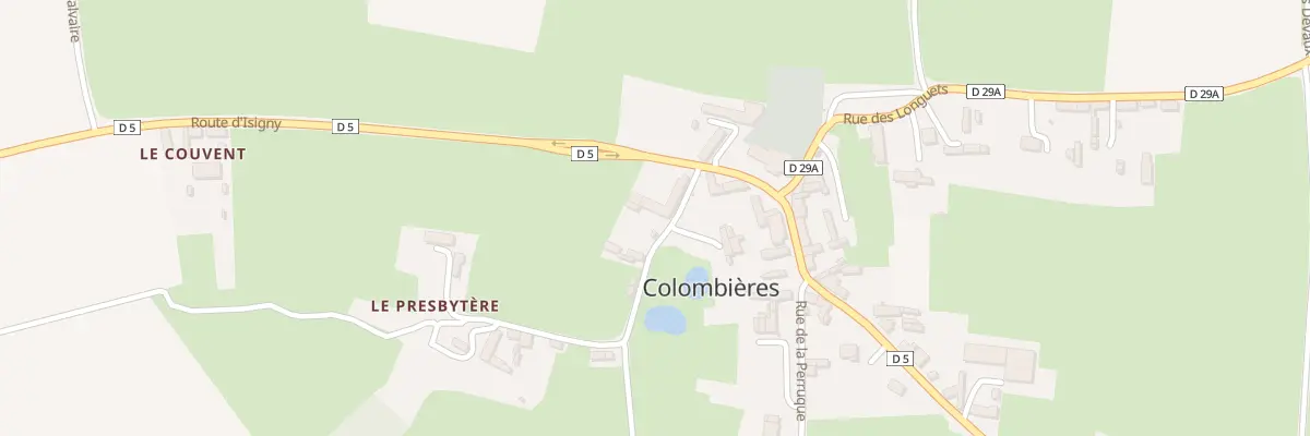 Plan du 5012 Le Bourg à Colombières