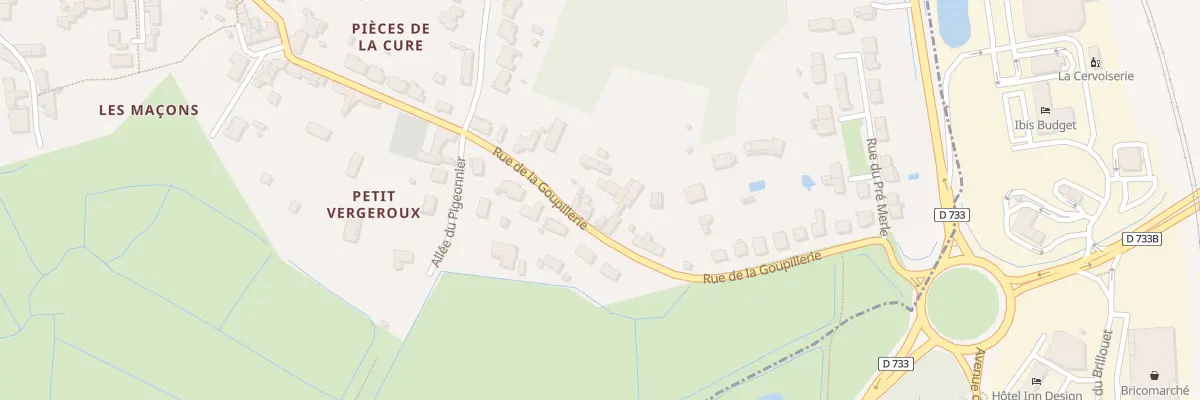 Plan du 29 Rue de la Goupillerie à Vergeroux