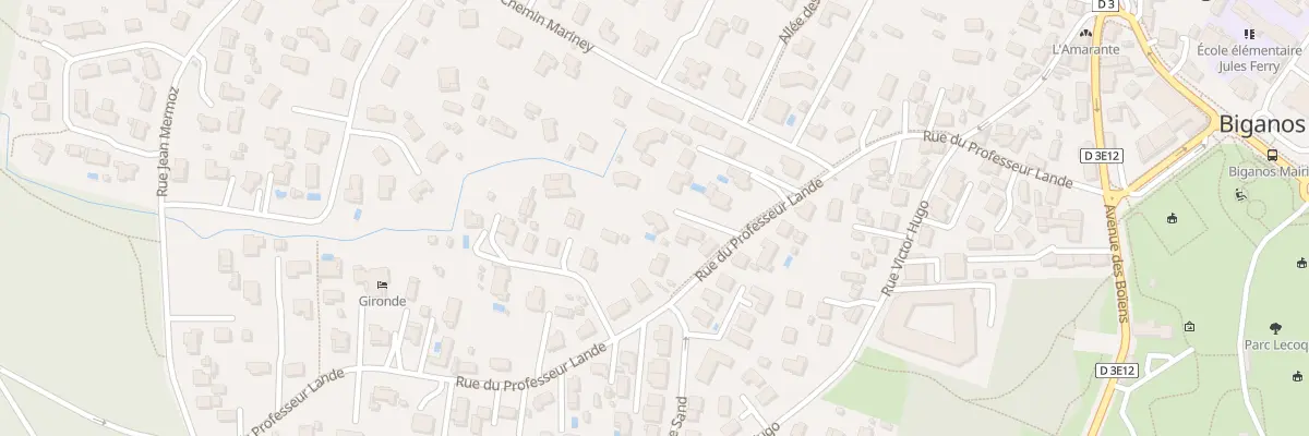 Plan du 22B Rue du Prof Lande à Biganos