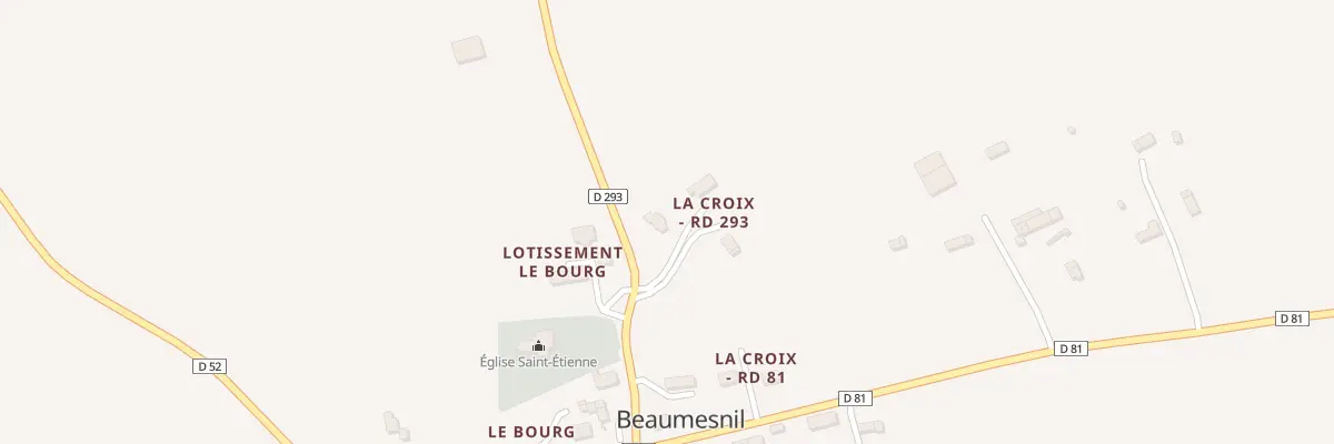 Plan du 10 La Croix - Rd 293 à Beaumesnil
