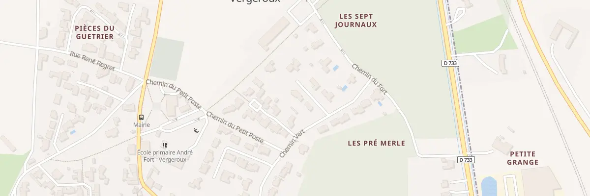 Plan du 2 Rue de la Poudrière à Vergeroux