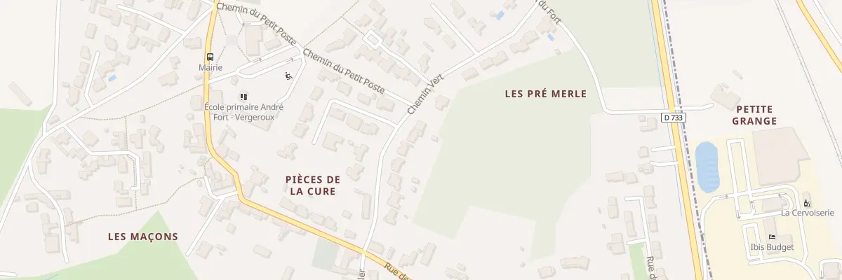 Plan du 16 Che Vert à Vergeroux