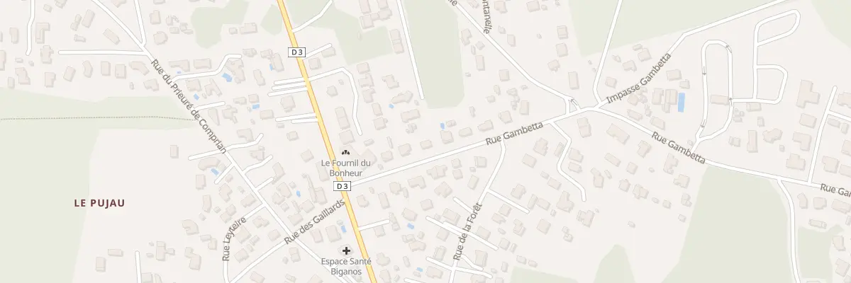 Plan du 7 Rue Gambetta à Biganos