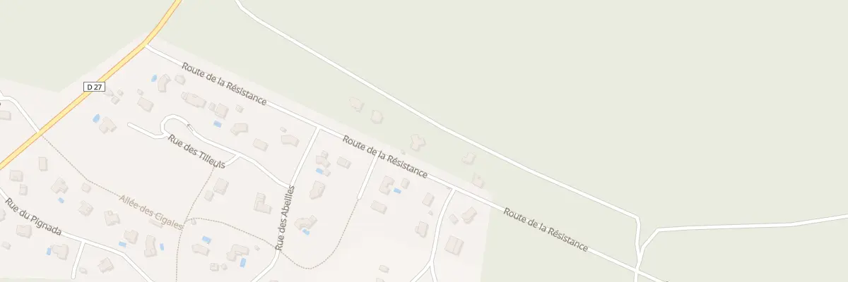 Plan du 335 Rte de la Résistance à Rion-des-Landes