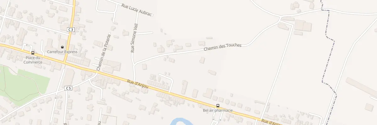 Plan du 3B Che des Touches à Ombrée d’Anjou