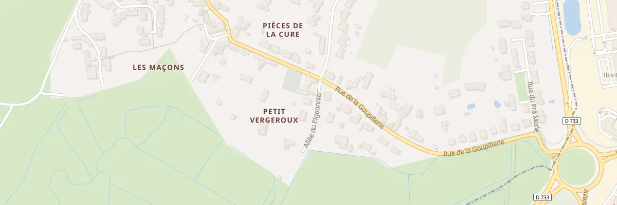 Plan du 4 All du Pigeonnier à Vergeroux