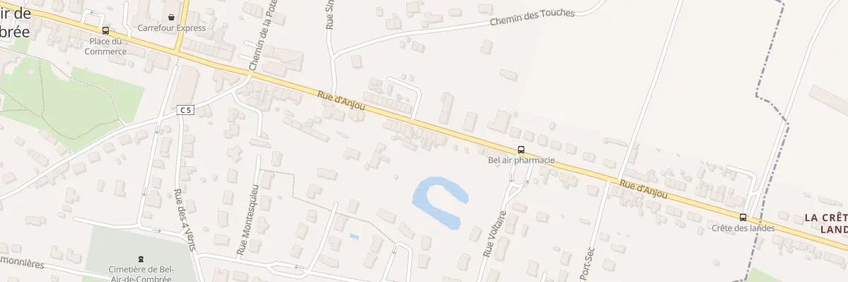 Plan du 41 Rue d’Anjou (Combree) à Ombrée d’Anjou