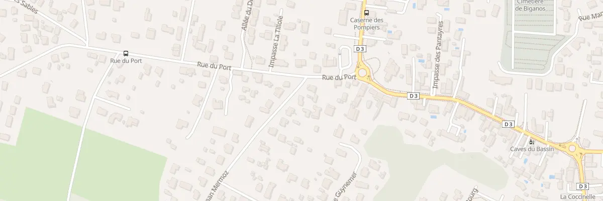 Plan du 3 Rue Jean Mermoz à Biganos