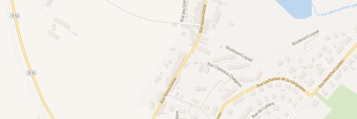 Plan du 90 Rue Notre Dame Torigny à Torigny-les-Villes