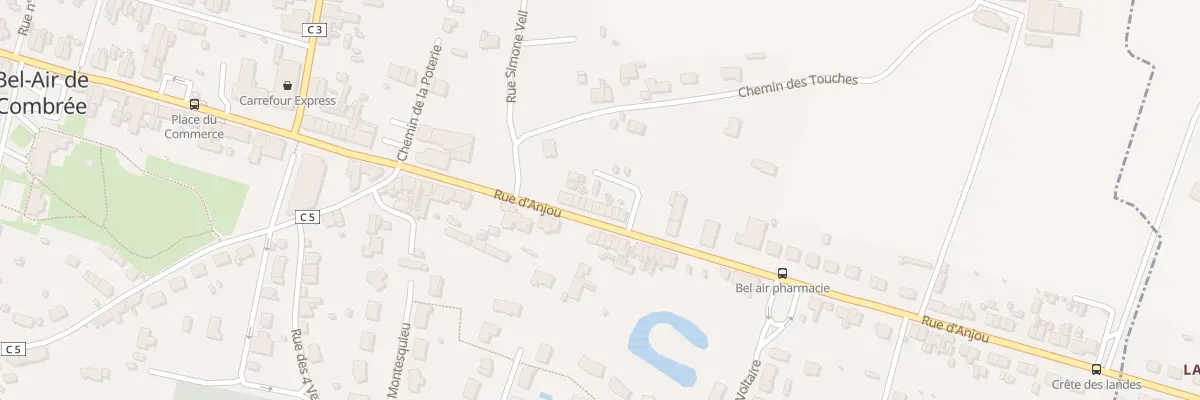 Plan du 30 Rue d’Anjou (Combree) à Ombrée d’Anjou