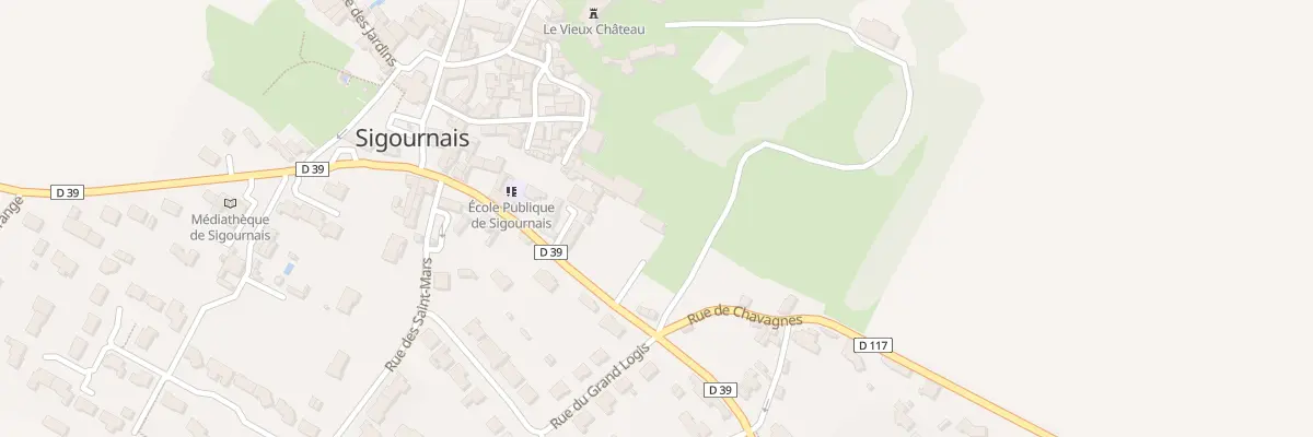 Plan du 7 Rue de la gare à Sigournais