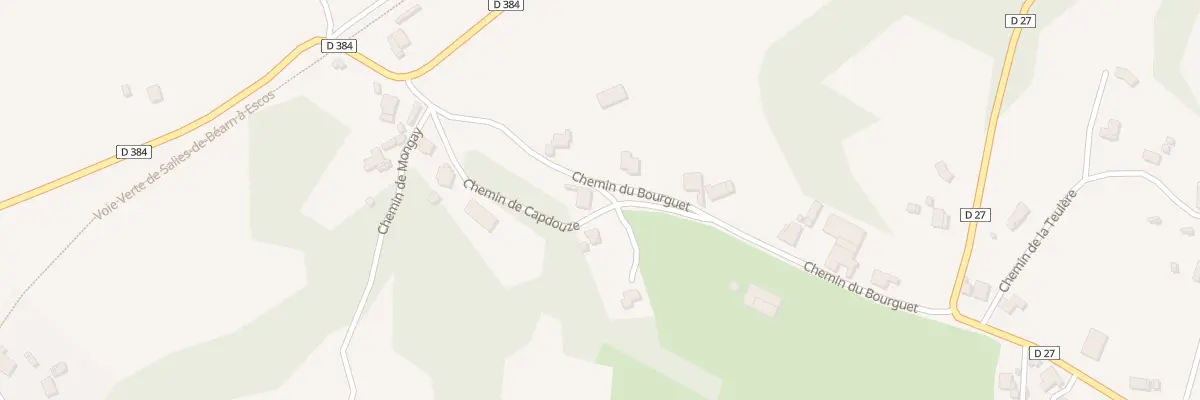 Plan du 215 Che de Capdouze à Castagnède