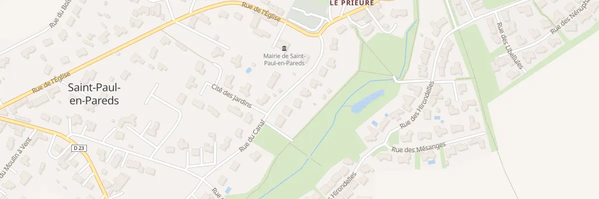 Plan du 11 Rue du Canal à Saint-Paul-en-Pareds